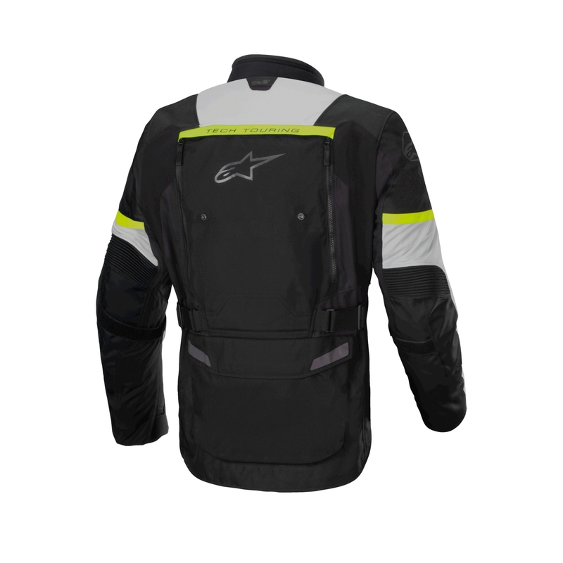 Alpinestars Bogota PRO Drystar μαύρο-γκρι-φλούο κίτρινο μπουφάν μοτοσικλέτας