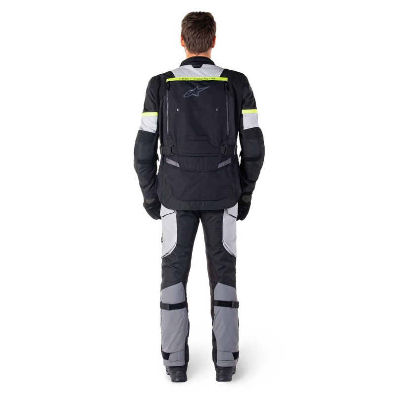 Alpinestars Bogota PRO Drystar μαύρο-γκρι-φλούο κίτρινο μπουφάν μοτοσικλέτας