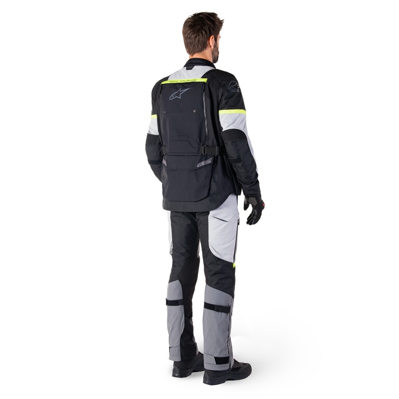 Alpinestars Bogota PRO Drystar μαύρο-γκρι-φλούο κίτρινο μπουφάν μοτοσικλέτας