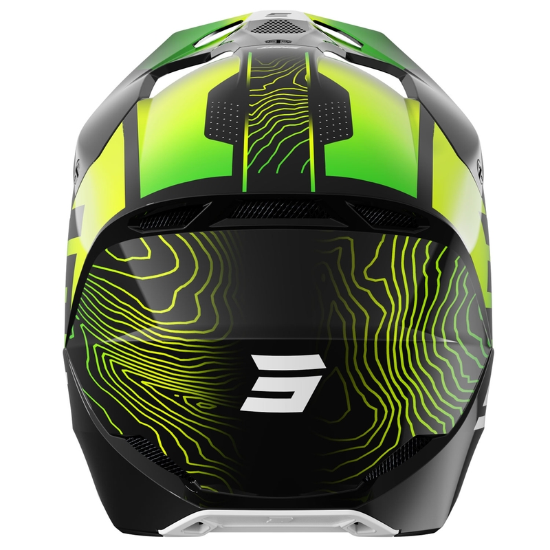 Κράνος Motocross Shot Furious Apex fluo κίτρινο-μαύρο