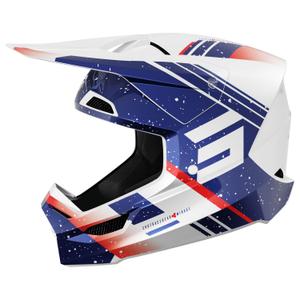 Κράνος Motocross Shot Furious Mirage μπλε-κόκκινο