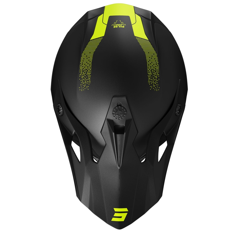 Κράνος Motocross Shot Pulse Element matt fluo κίτρινο