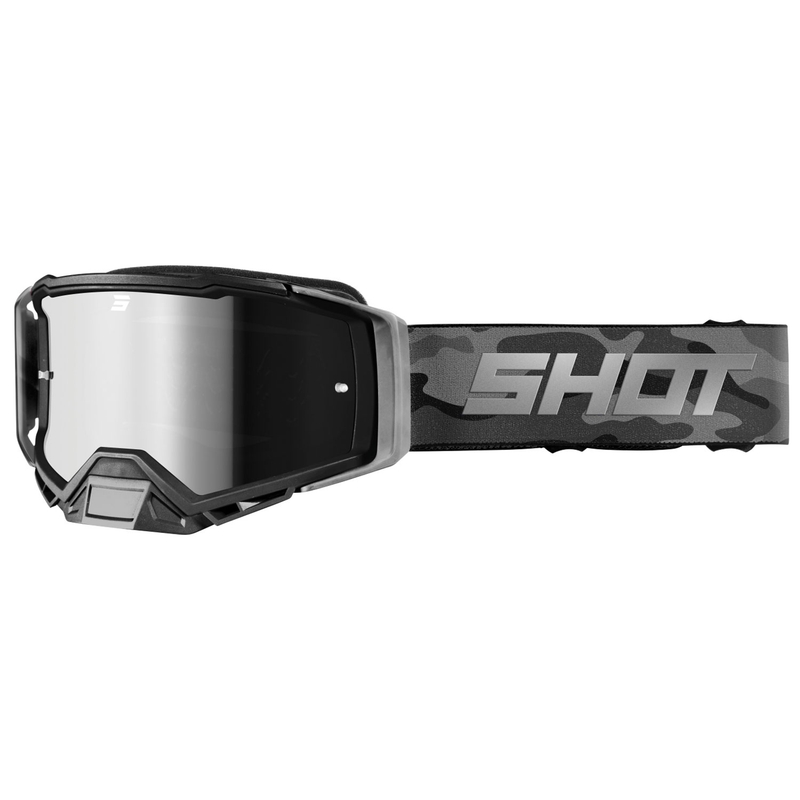Γυαλιά Motocross Shot Core γκρι παραλλαγή με plexi ιριδίου