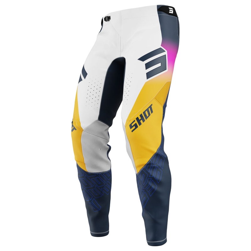 Shot Aerolite Ultra Παντελόνι Motocross μπλε-πορτοκαλί-ροζ