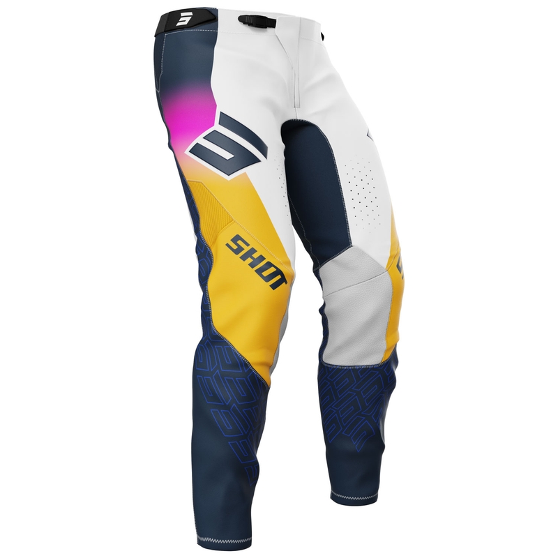 Shot Aerolite Ultra Παντελόνι Motocross μπλε-πορτοκαλί-ροζ