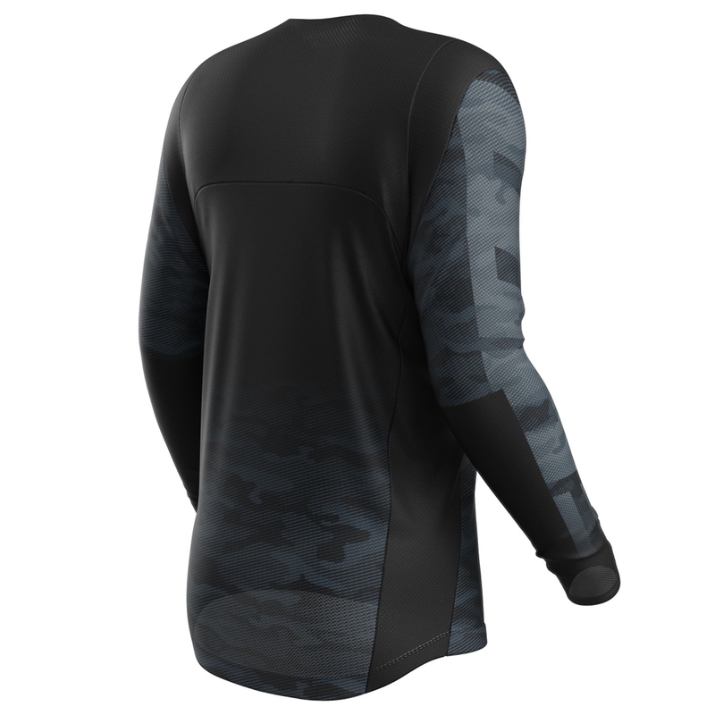 Motocross φανέλα Shot Contact Tactic μαύρο-γκρι