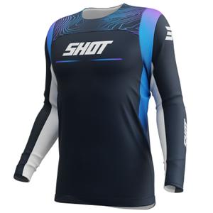 Motocross φανέλα Shot Contact Apex μπλε
