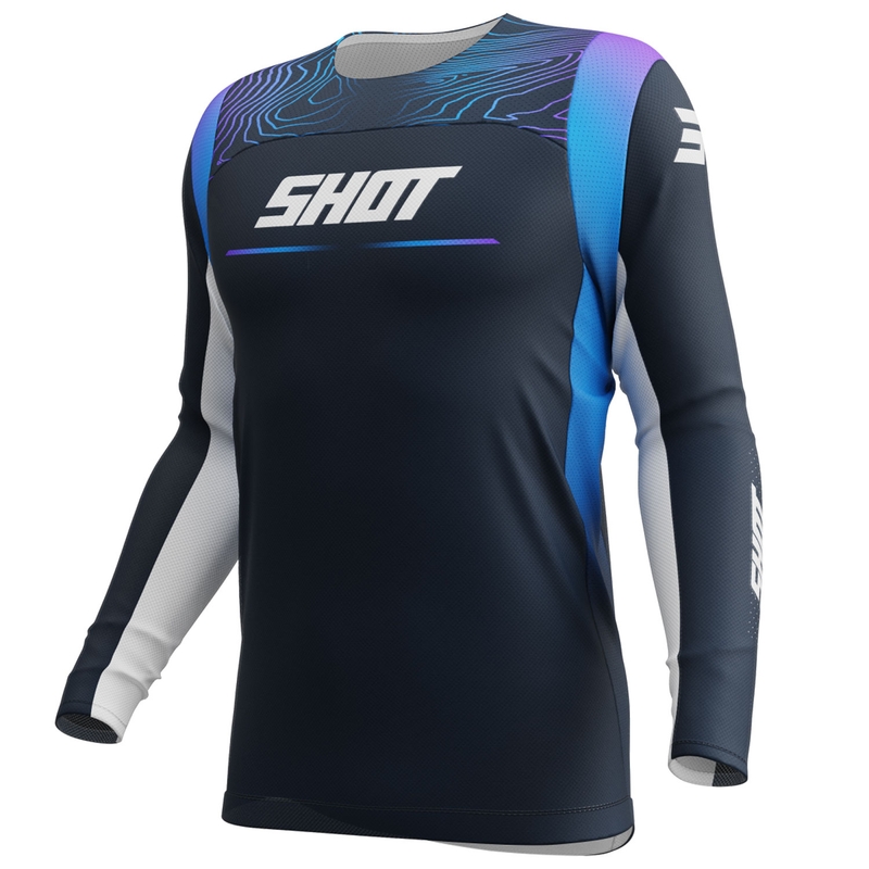 Motocross φανέλα Shot Contact Apex μπλε