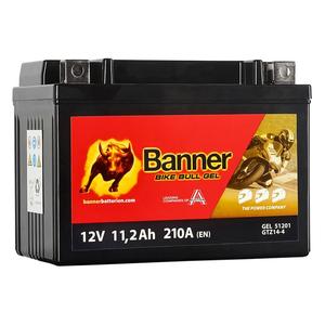 Μπαταρία gel Banner Bike Bull GEL 512 01/BGTZ14-S - GTZ14-S 12V, 11.2Ah, 210A