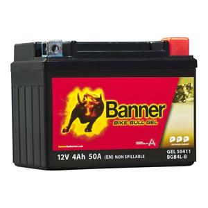 Μπαταρία gel Banner Bike Bull GEL 504 11/BGB4L-B - GB4L-B 12V, 4Ah, 50A