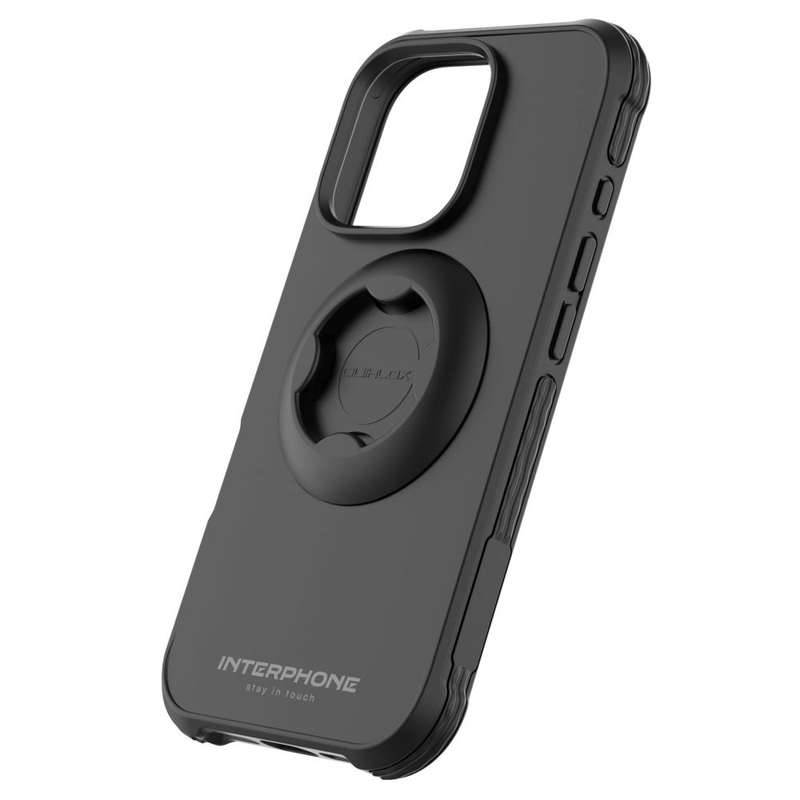 Προστατευτικό κάλυμμα Interphone QUIKLOX Tetraforce για Apple iPhone 16 Pro μαύρο
