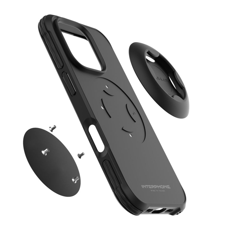 Προστατευτικό κάλυμμα Interphone QUIKLOX Tetraforce για Apple iPhone 16 Pro Max μαύρο
