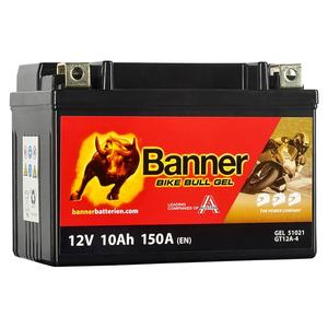 Μπαταρία gel Banner Bike Bull GEL 510 21/BGTX12A-4 -GTX12A-4 12V, 10Ah, 150A