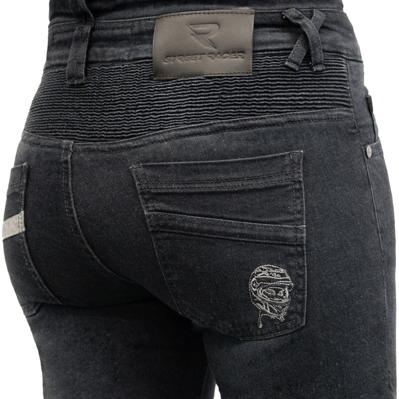 Γυναικείο cropped τζιν Street Racer Spike II μαύρο