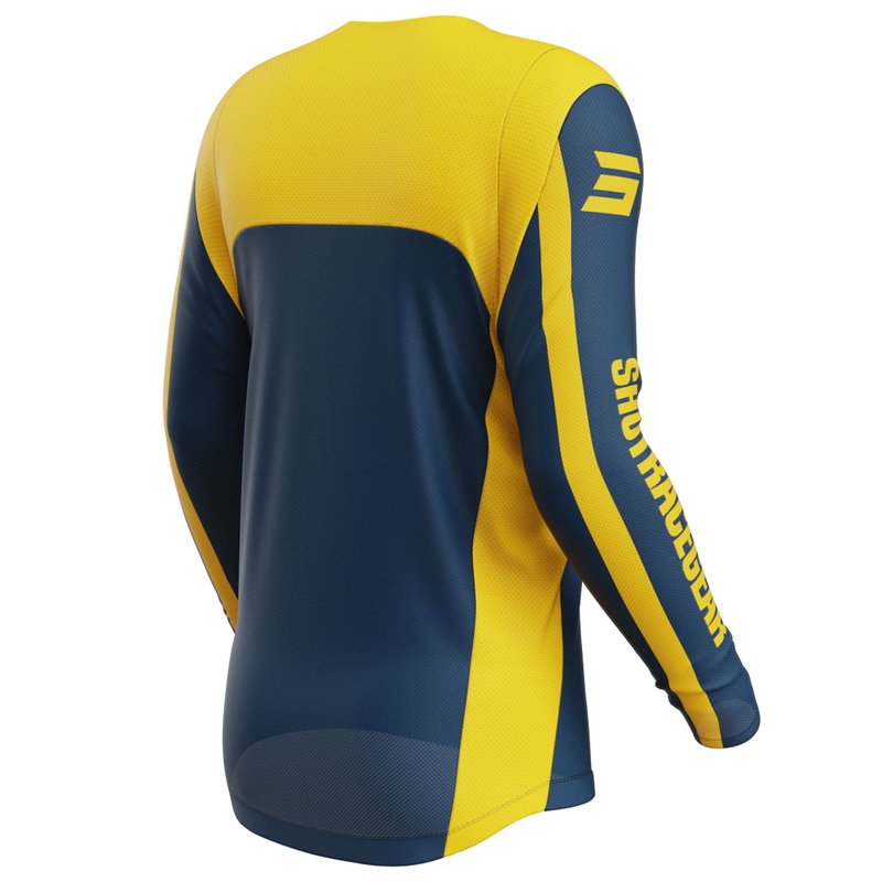 Motocross φανέλα Shot Contact Mythic μπλε-κίτρινο