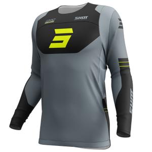 Motocross φανέλα Shot Contact Shield fluo κίτρινο