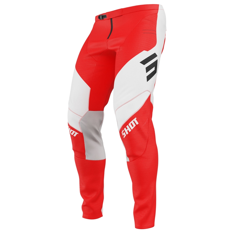 Motocross παντελόνι Shot επαφή ασπίδα κόκκινο