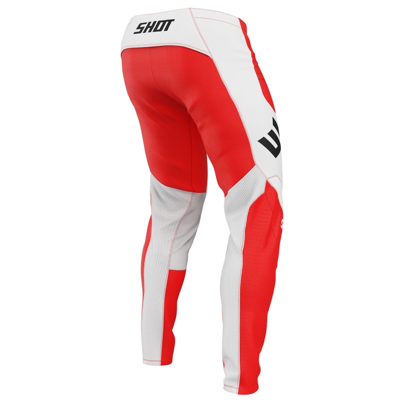Motocross παντελόνι Shot επαφή ασπίδα κόκκινο
