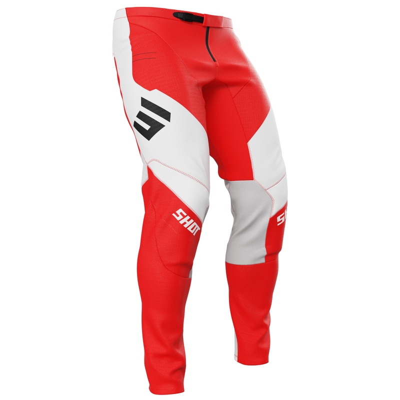 Motocross παντελόνι Shot επαφή ασπίδα κόκκινο