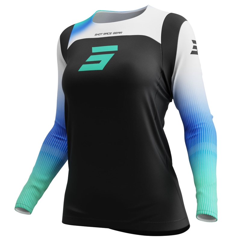 Γυναικεία φανέλα motocross Shot Contact Hera μπλε