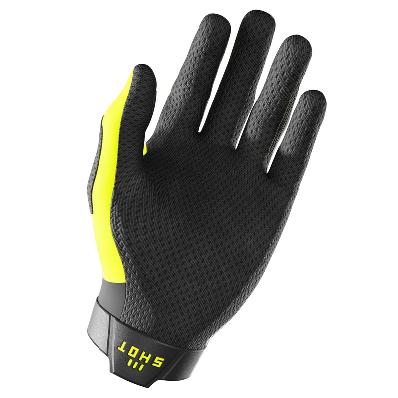 Γάντια Motocross Shot Lite Pro fluo κίτρινο