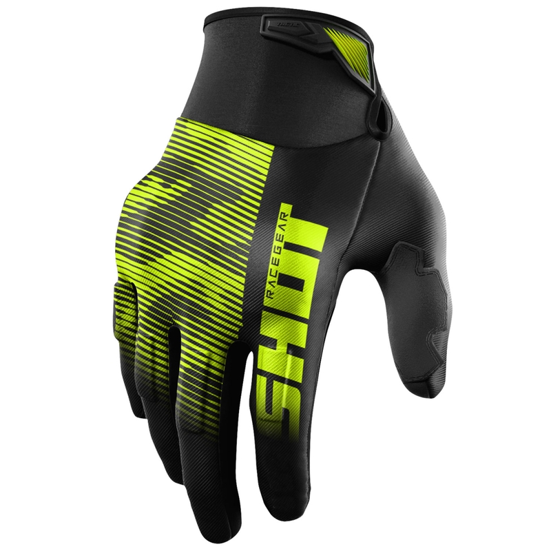 Γάντια Motocross Shot Drift Tactic fluo κίτρινο
