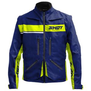 Μπουφάν μοτοσικλέτας Shot Contact Assault 2.0 μπλε-fluo κίτρινο