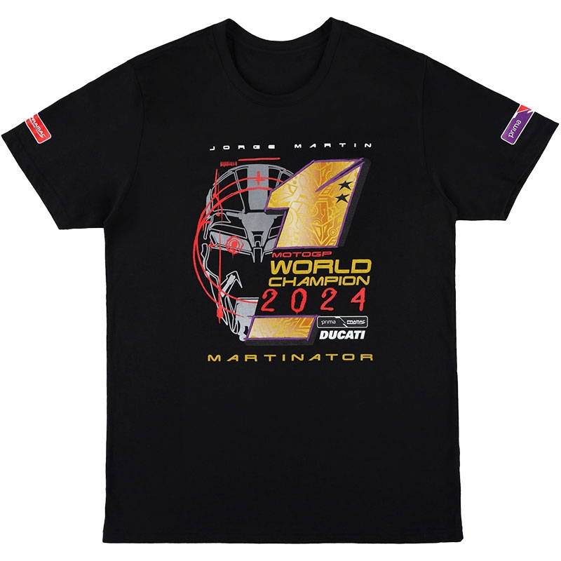 Μπλούζα Ducatti Jorge Martin World Champ, μαύρη
