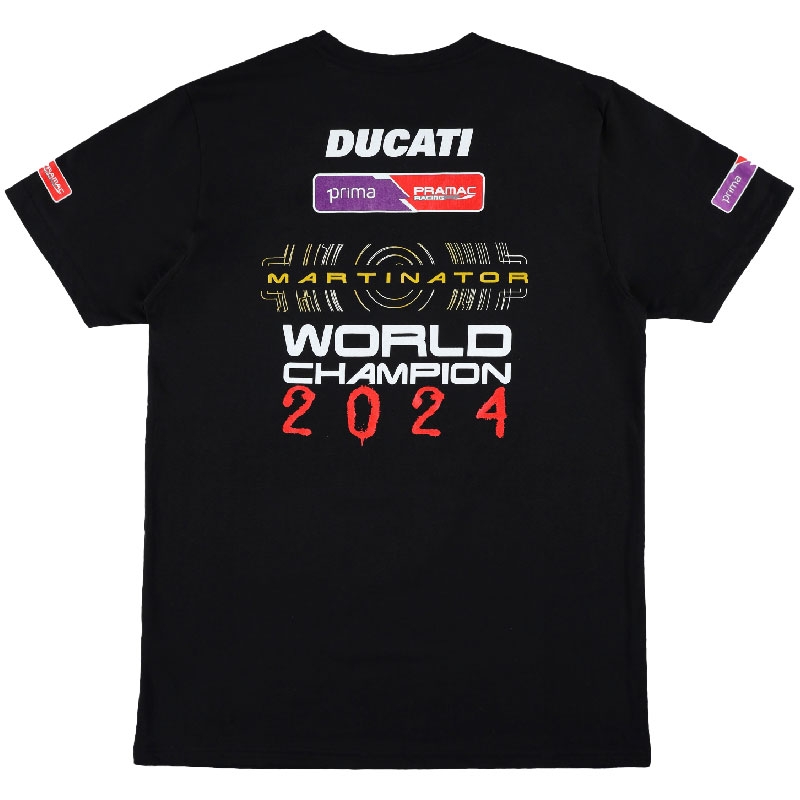 Μπλούζα Ducatti Jorge Martin World Champ, μαύρη