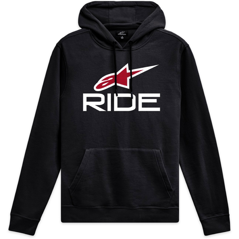 Alpinestars Ride 4.0 hoodie μαύρο, λευκό και κόκκινο