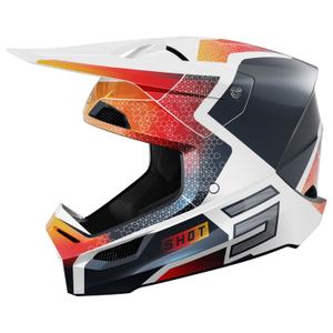 Παιδικό κράνος motocross Shot Furious Phaser μπλε-κόκκινο