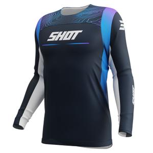 Παιδική φανέλα motocross Shot Contact Apex μπλε