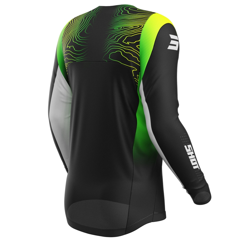 Παιδική φανέλα motocross Shot Contact Apex fluo κίτρινο
