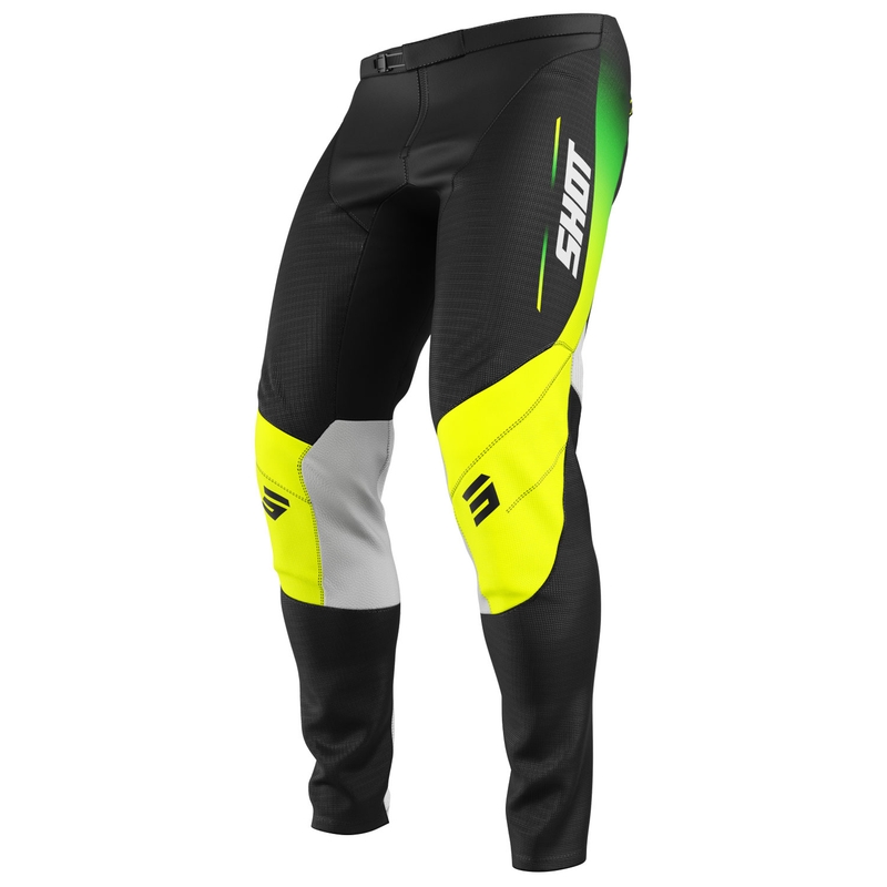 Παιδικό παντελόνι motocross Shot Contact Apex fluo κίτρινο