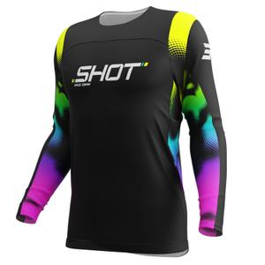 Παιδική φανέλα motocross Shot Contact Nitro μαύρο