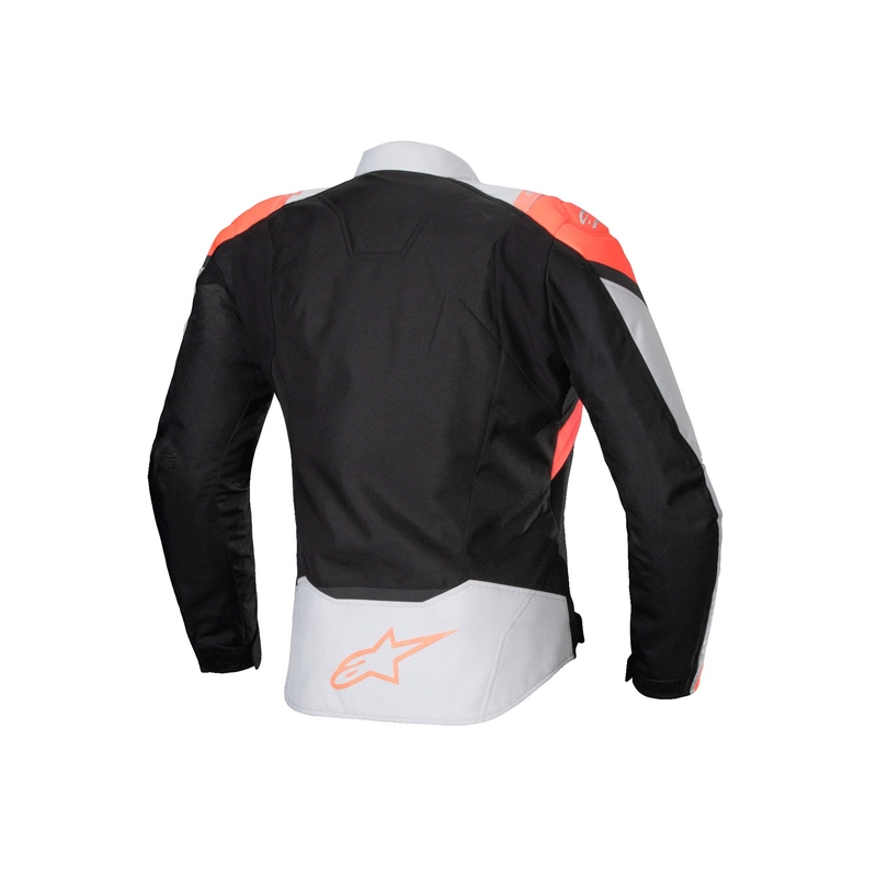 Alpinestars Γυναικείο αδιάβροχο μπουφάν μοτοσικλέτας Stella T-Jaws 4 Black-Gray-Fluo Red