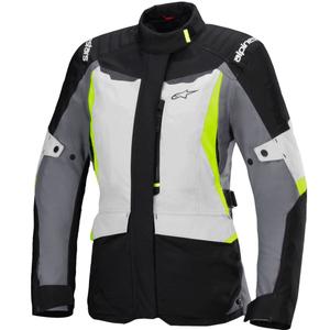 Alpinestars Stella ST-1 Γυναικείο αδιάβροχο γκρι-μαύρο-κίτρινο μπουφάν μοτοσικλέτας