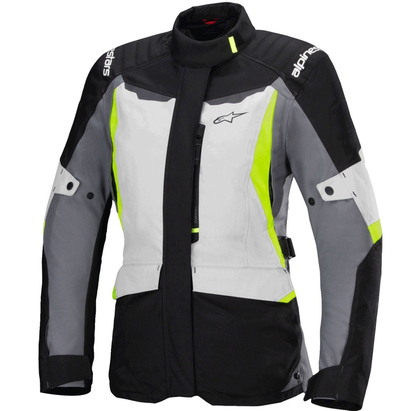 Alpinestars Stella ST-1 Γυναικείο αδιάβροχο γκρι-μαύρο-κίτρινο μπουφάν μοτοσικλέτας