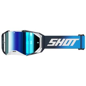 Γυαλιά μοτοκρός Shot Lite Στερεό μπλε με μπλε ιρίδιο plexi