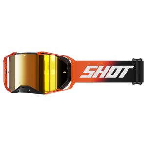 Γυαλιά μοτοκρός Shot Lite Στερεό πορτοκαλί με πορτοκαλί πλεξιόν ιριδίου