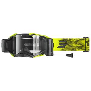 Γυαλιά Motocross Shot Lite Roll-Off Patrol fluo κίτρινο με διαφανές plexi