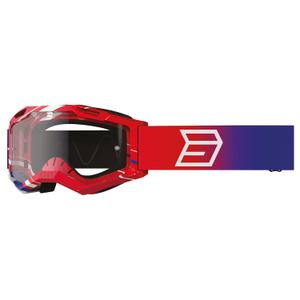 Παιδικά γυαλιά μοτοκρός Shot Rocket Kid 2.0 drop patriot με διαφανές plexi