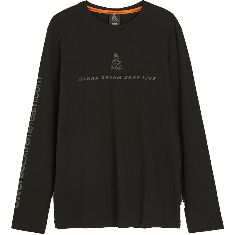 T-shirt DAKAR LG 0124 μαύρο