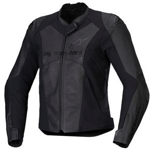 Alpinestars Stella Faster 3 γυναικείο μαύρο δερμάτινο μπουφάν μοτοσικλέτας