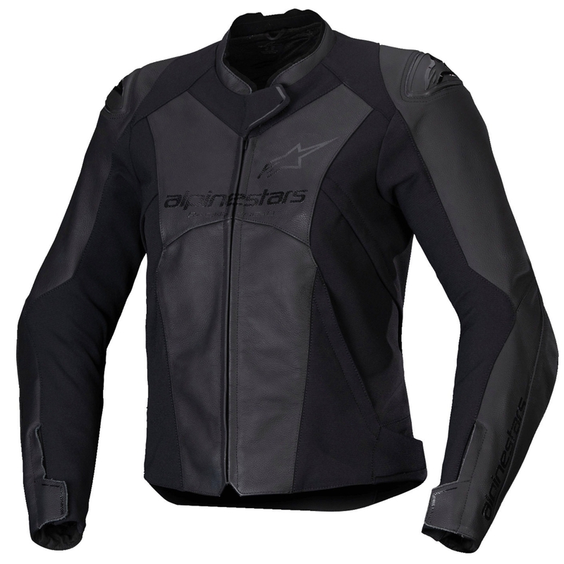 Alpinestars Stella Faster 3 γυναικείο μαύρο δερμάτινο μπουφάν μοτοσικλέτας