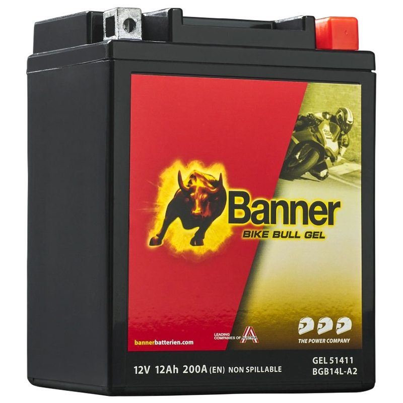 Μπαταρία gel Banner Bike Bull GEL 514 11/BGB14L-A2 - GB14L-A2 12V, 12Ah, 200A