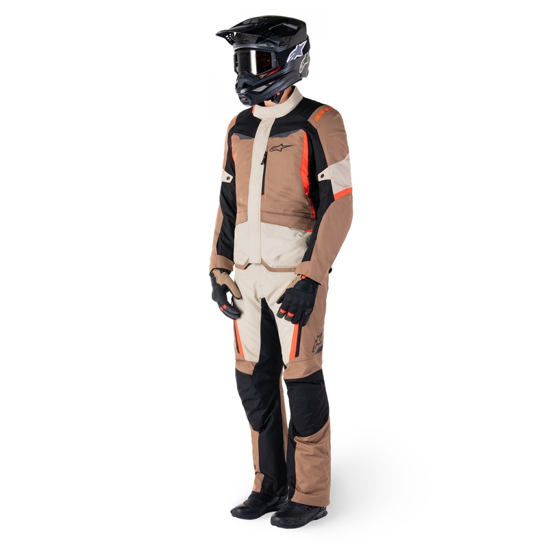 Alpinestars ST-1 Αδιάβροχο παντελόνι μοτοσικλέτας χακί-μαύρο-μαύρο-φλούο κόκκινο