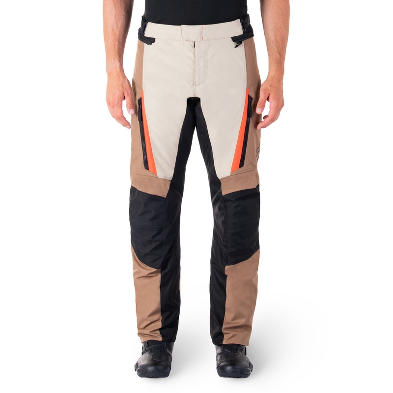 Alpinestars ST-1 Αδιάβροχο παντελόνι μοτοσικλέτας χακί-μαύρο-μαύρο-φλούο κόκκινο