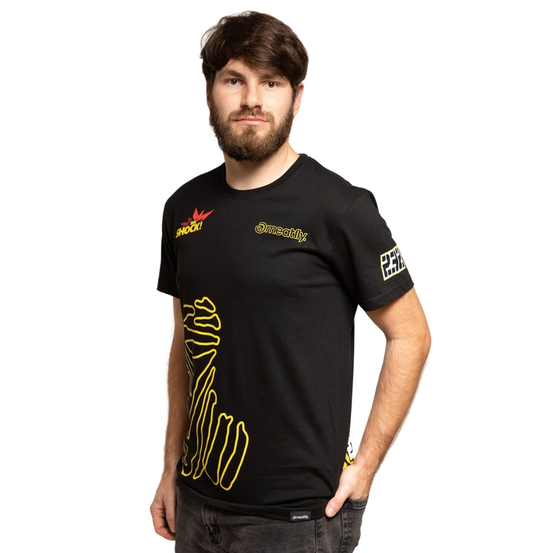T-shirt Meatfly Big Shock Dakar μαύρο