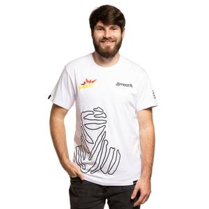 T-shirt Meatfly Big Shock Dakar λευκό